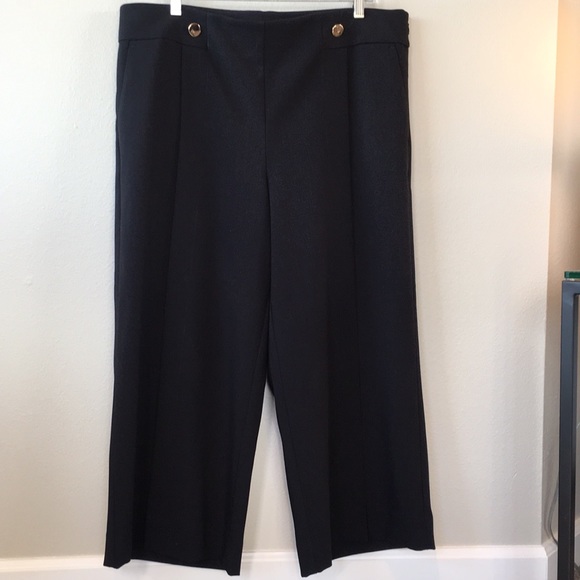 LOFT Pants - LOFT Goucho/Cropped Wide Leg Pants